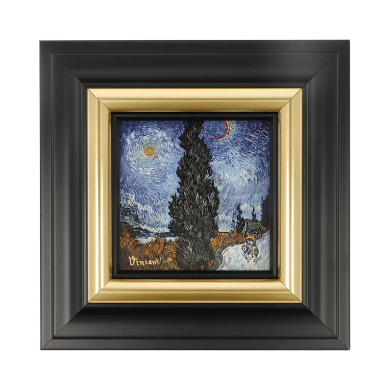 Goebel Van Gogh Landstrasse bei Nacht Wandbild
