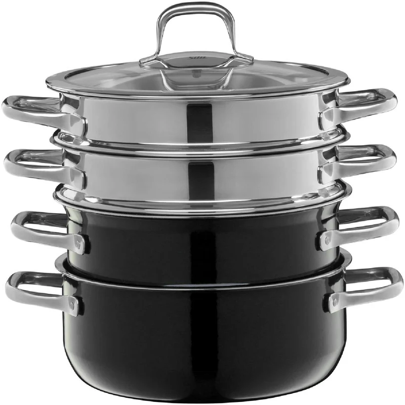 Silit Topf- Set Compact Black 4-teilig