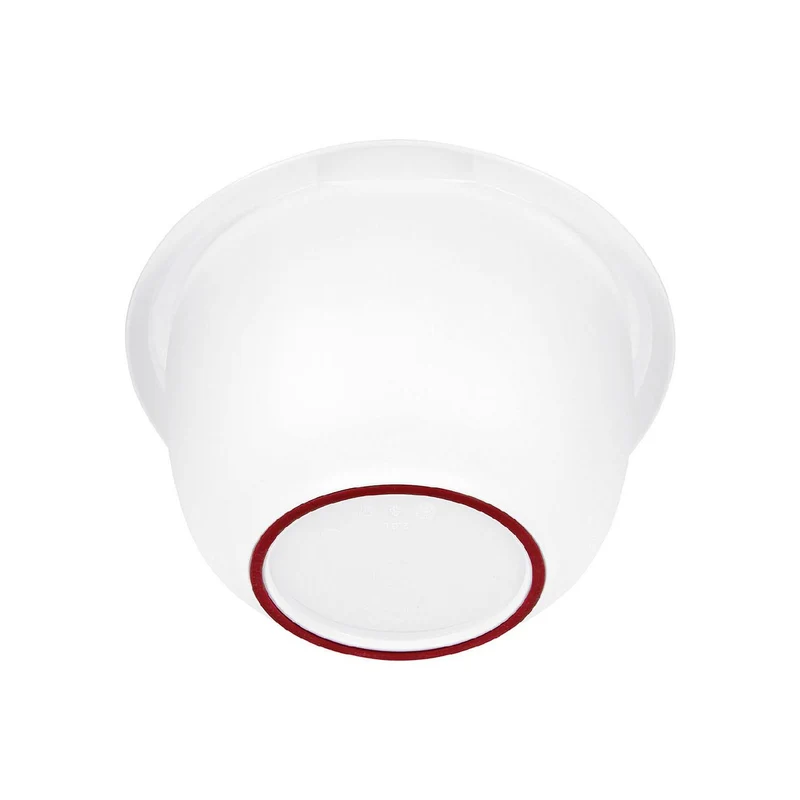 Rührschüssel mit zweigeteiltem Deckel, 2,5 l, rot