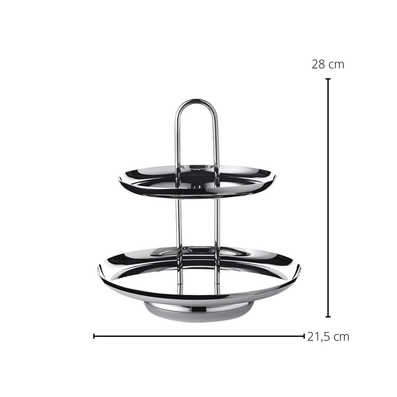 EDZARD Etagere Apus Höhe 28 cm, 2-stöckig