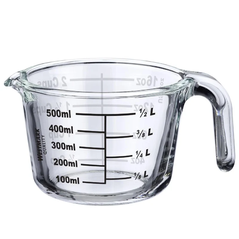Messkanne, Borosilikatglas, 0,5 l