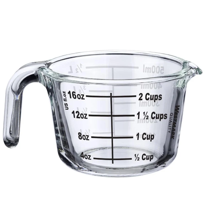 Messkanne, Borosilikatglas, 0,5 l