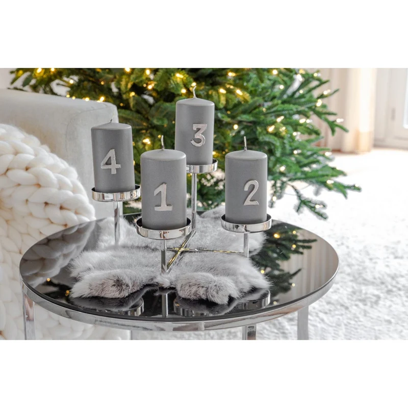 EDZARD Kerzenpin Advent 1-4, H 4 cm