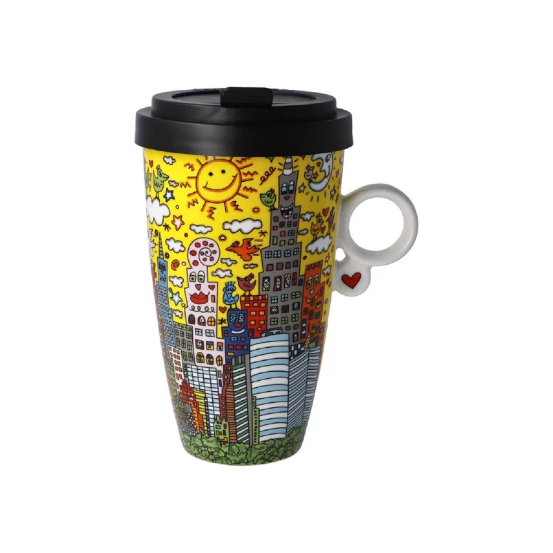 Goebel James Rizzi - "My New York City Sunset" - Mug To Go