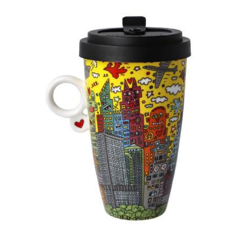 Goebel James Rizzi - "My New York City Sunset" - Mug To Go