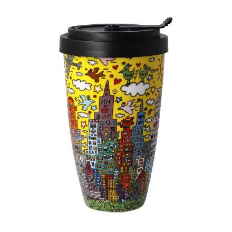 Goebel James Rizzi - "My New York City Sunset" - Mug To Go