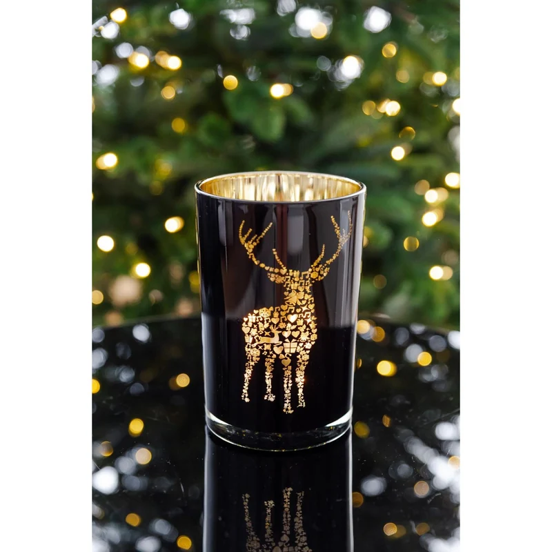 EDZARD Glas Windlicht Fancy H 18 cm