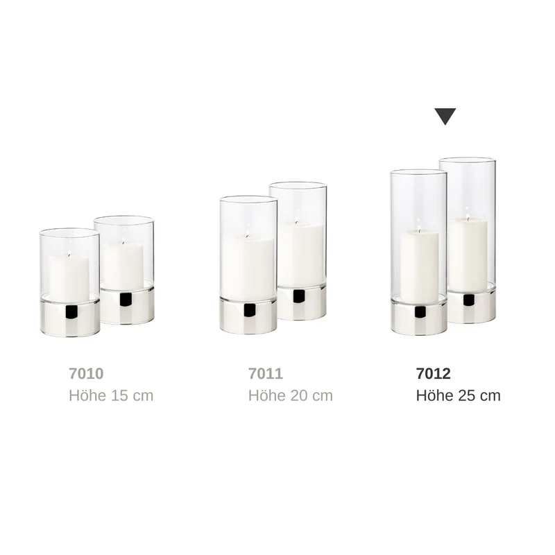EDZARD Windlicht Granada 2er Set H 25 cm