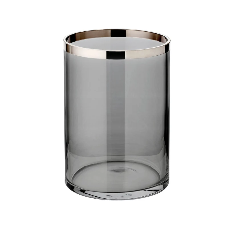 EDZARD Windlicht Zeus dunkel H 25 cm