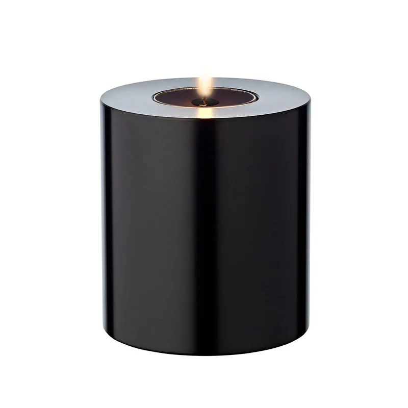 EDZARD Teelichthalter Cornelius black Ø 8 cm / H 9 cm