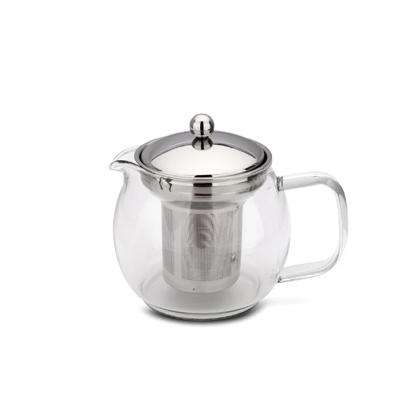 Weis Teekanne aus Borosilikatglas mit Teefilter 0,6 L