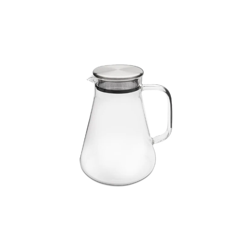 Weis Teekanne aus Borosilikatglas mit Filter im Deckel 1,2 L