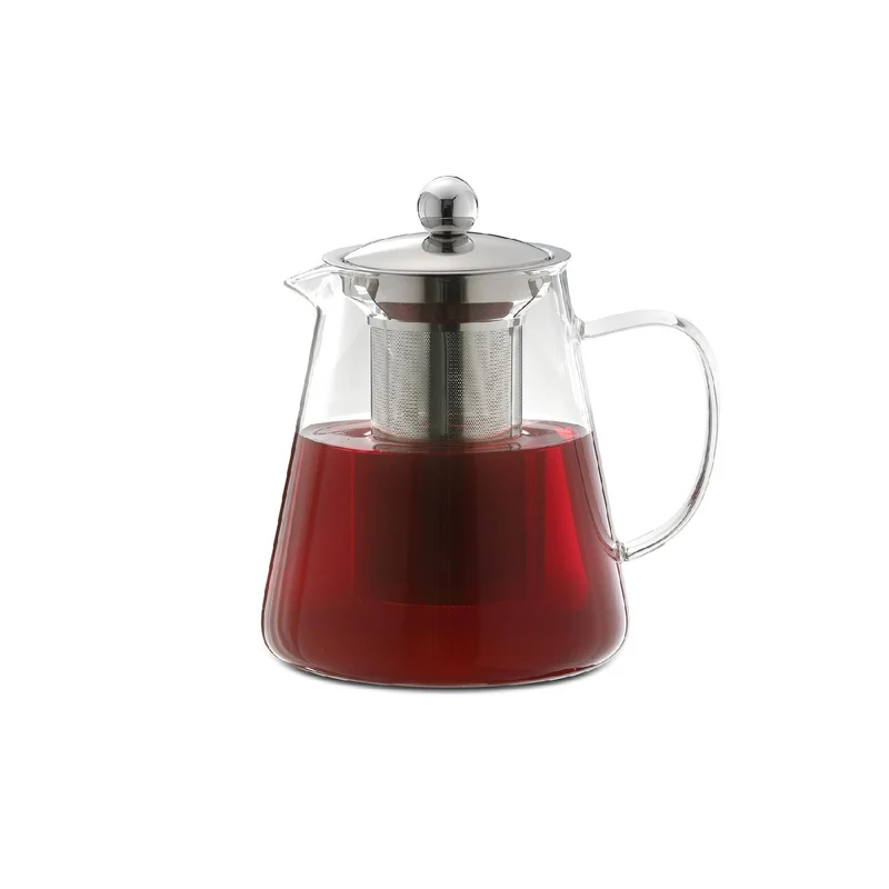 Weis Teekanne aus Borosilikatglas mit Teefilter 1,2 L