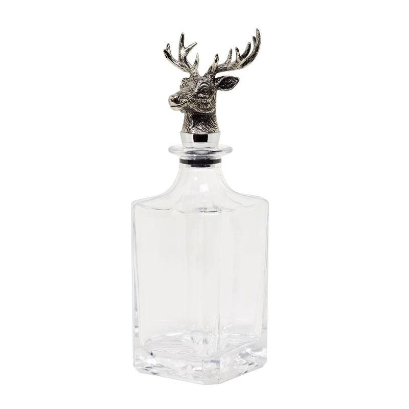EDZARD Glas Karaffe Hirsch 0,75 Liter H 28 cm