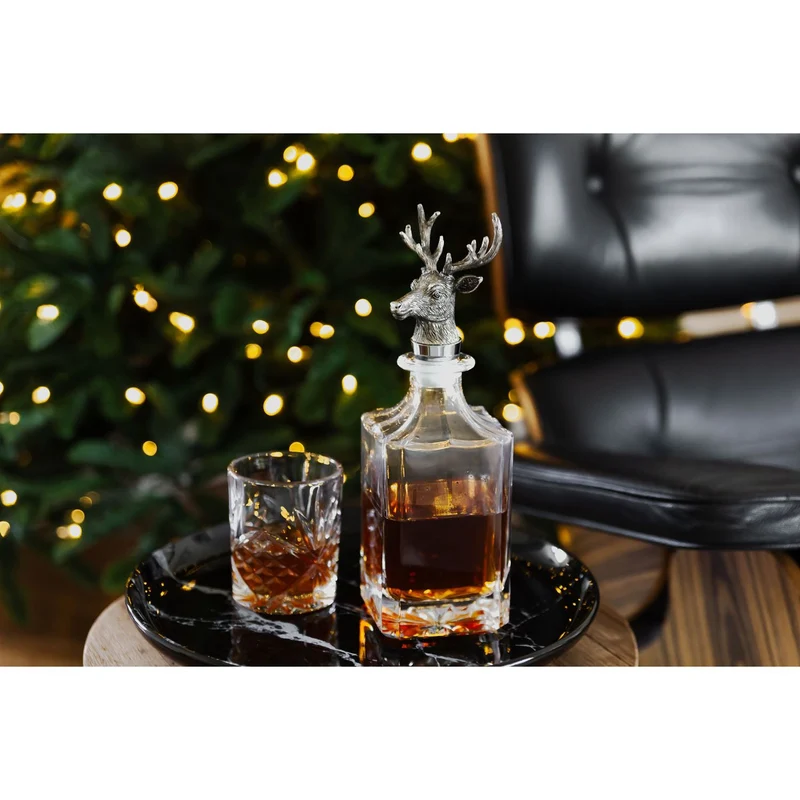 EDZARD Glas Karaffe Hirsch 0,75 Liter H 28 cm