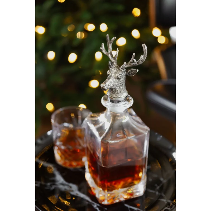 EDZARD Glas Karaffe Hirsch 0,75 Liter H 28 cm