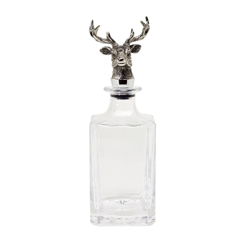 EDZARD Glas Karaffe Hirsch 0,75 Liter H 28 cm