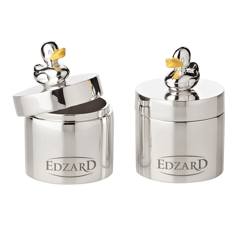 EDZARD Dose Ente 2er Satz H 5 cm
