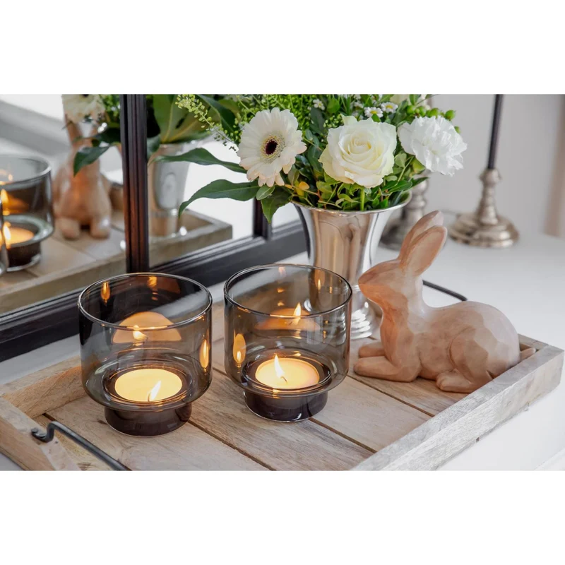 EDZARD 2er Set Windlicht Marla Ø 11 cm, H 11 cm