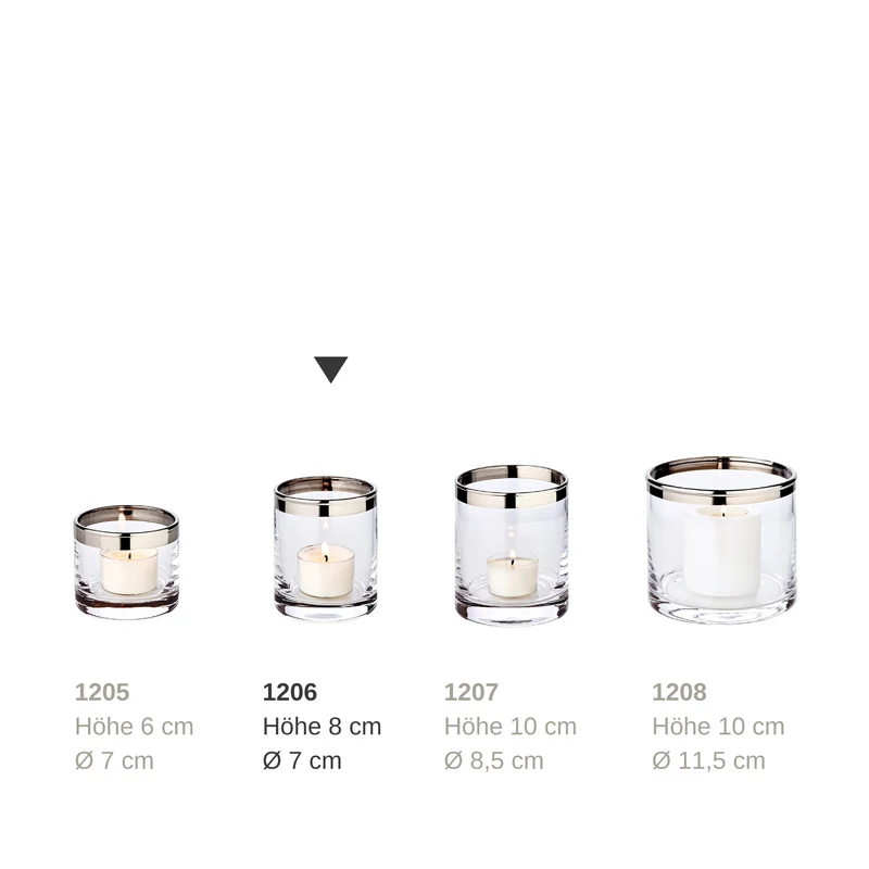 EDZARD Windlicht Molly H 8 cm