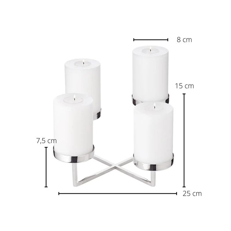EDZARD Adventskranz Pamplona H 14 cm
