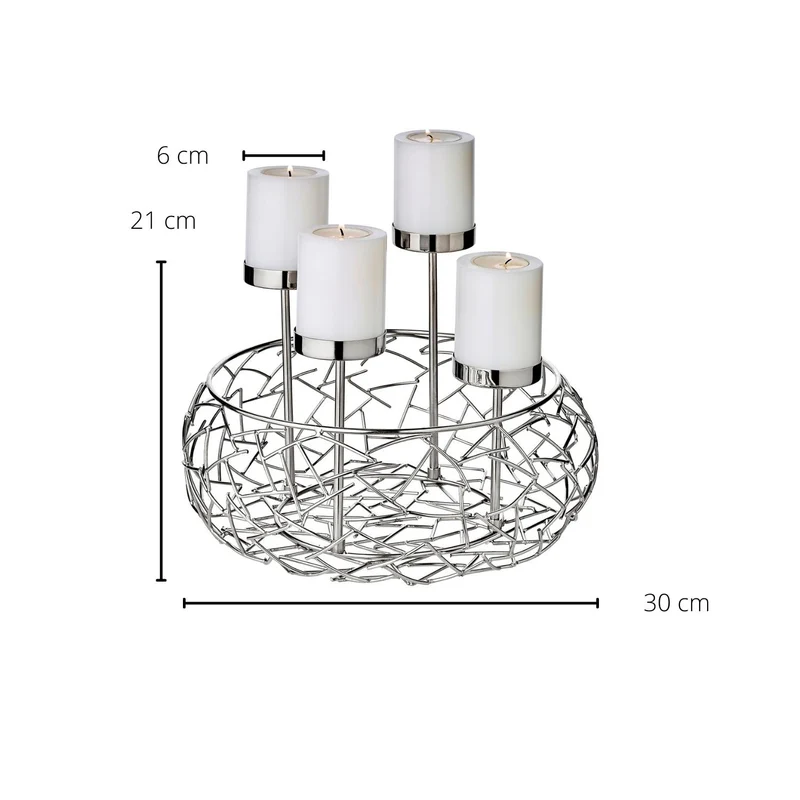 EDZARD Adventskranz Milano Up Ø 30 cm