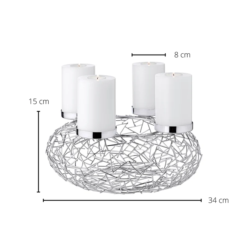 EDZARD Adventskranz MILANO Ø 34 cm