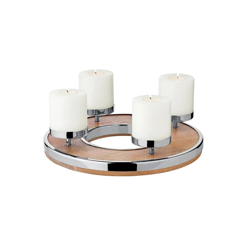 EDZARD Adventskranz Mangoholz Jale Ø 36cm