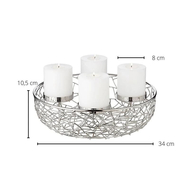 EDZARD Adventskranz Milano Ø 34 cm