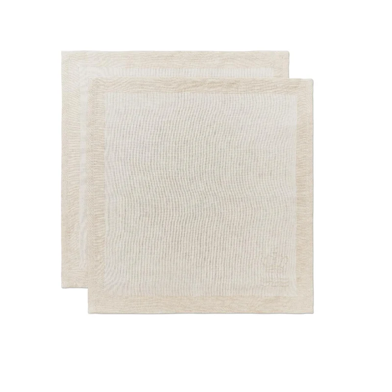 Royal Copenhagen Waves Servietten 45x45cm 2PK White
