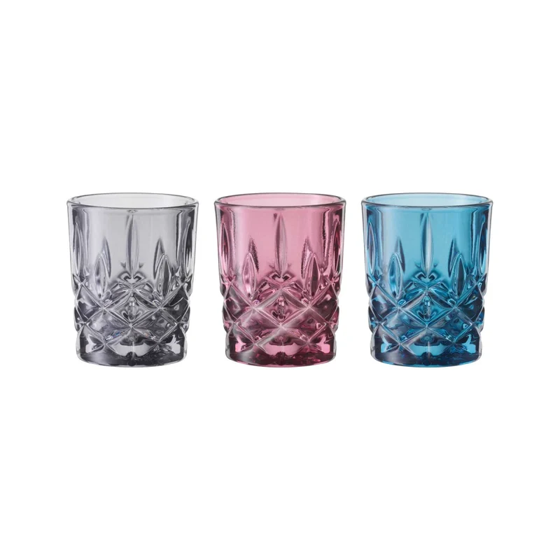 Nachtmann, 3-teiliges Schnapsgläser-Set, Stamper/Shotglas, Kristallglas, 55 ml, Noblesse