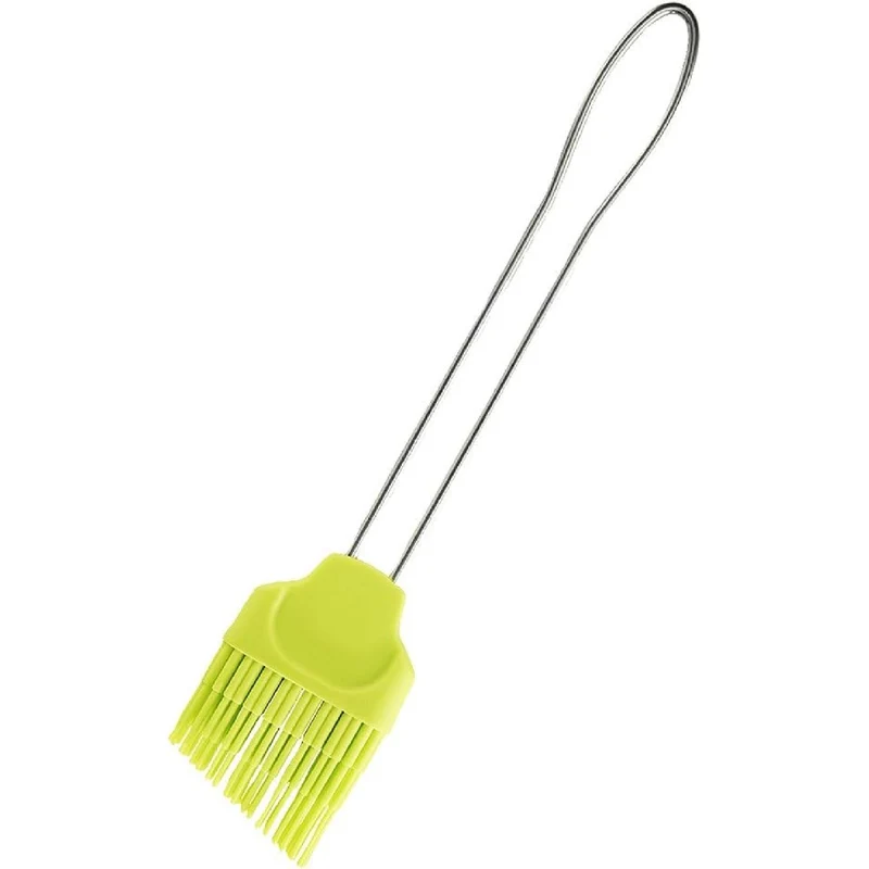 Birkmann 1010739210 Silikonpinsel III groß, Kunststoff, Lime/Grau, 5 x 3 x 2 cm