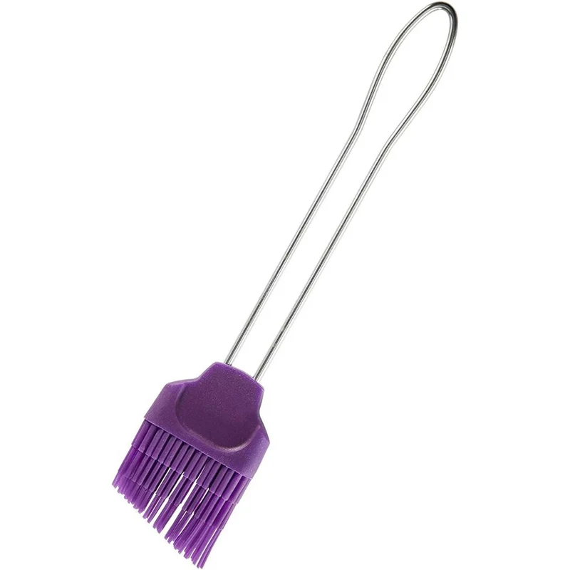 Birkmann 1010739110 Silikonpinsel III groß, Kunststoff, Plum/Grau, 5 x 3 x 2 cm