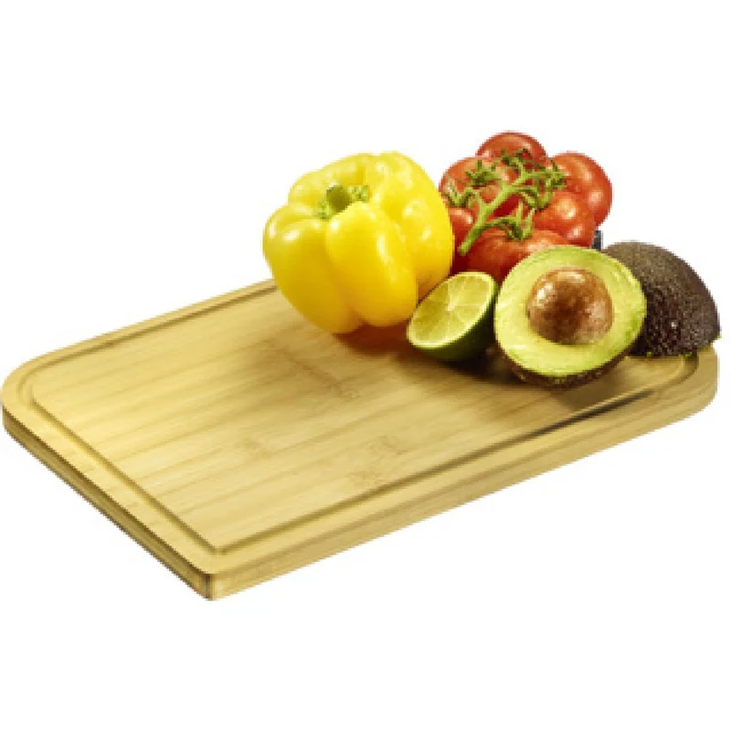 Westmark Schneidebrett Bambus  hochwertige Schneideunterlage mit Saftrille, Küchenbrett aus Holz zum einfachen Schneiden von Lebensmitteln  Bambus, 40 x 29 cm