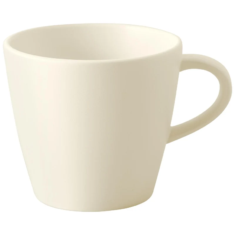 Villeroy & Boch Kaffeeservice Manufacture Rock Blanc, Kaffeegeschirr für 4 Personen, Kaffeetasse 150 ml/Kaffeeuntertasse ø 15,4 cm/Frühstücksteller ø 22 cm, Premium Porzellan, Weiß