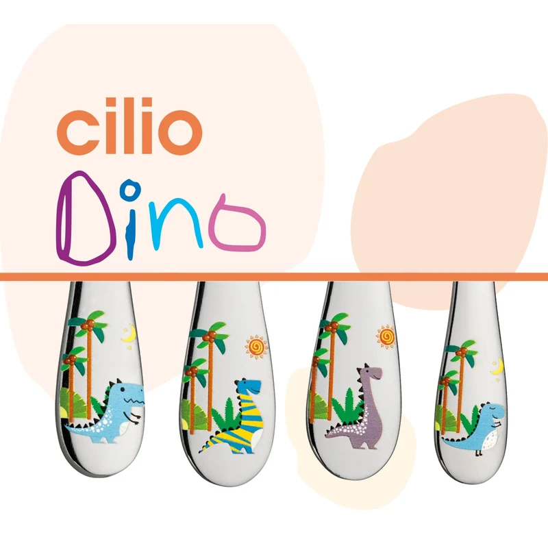 Cilio Kinderbesteck DINO 4-tlg.