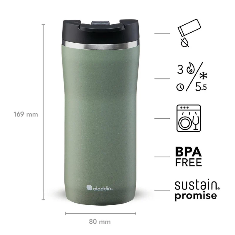 ALADDIN Barista Mocca 0.35L, Salbei-Grün