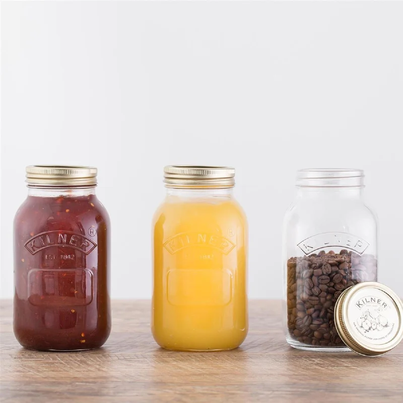 KILNER Einmachglas mit Schraubverschluss, 1 Liter