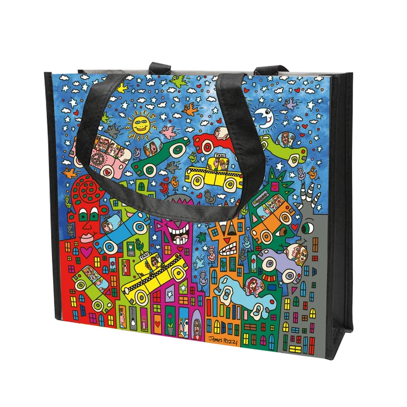 Goebel James Rizzi - Not Getting Around the Traffic Einkaufstasche