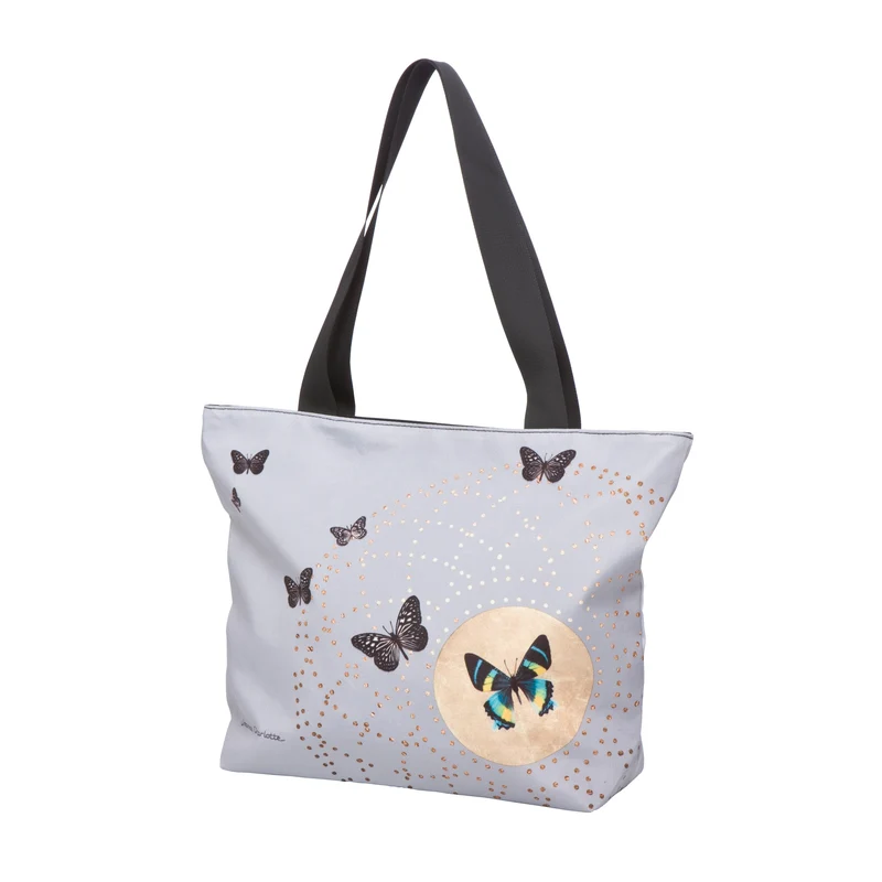 Goebel Joanna Charlotte - Grey Butterflies Shopper