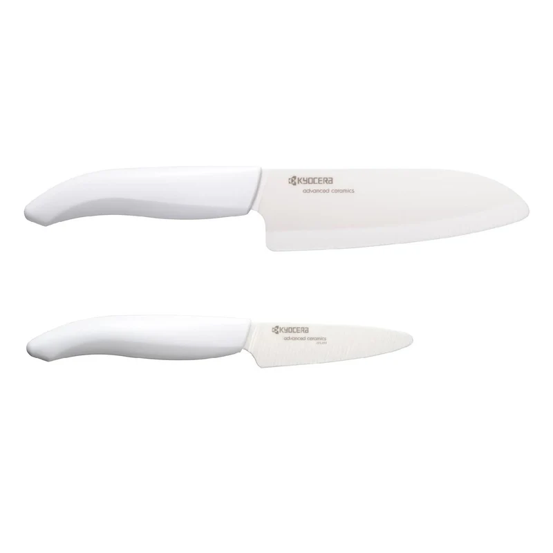 KYOCERA GEN Geschenkset, weiß: Schäl- und Santoku-Keramikmesser