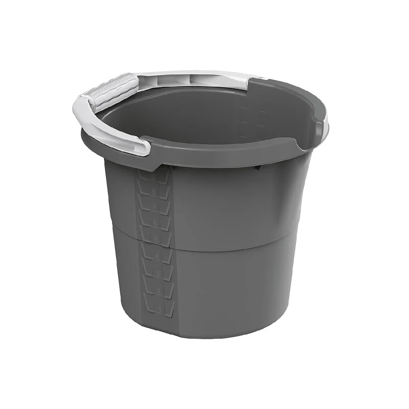 ROTHO Haushaltseimer Daily 10l 32x29x27,5cm mit Skala anthrazit