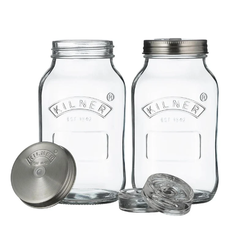 KILNER Fermentier-Set, 2 Gläser á 1 Liter