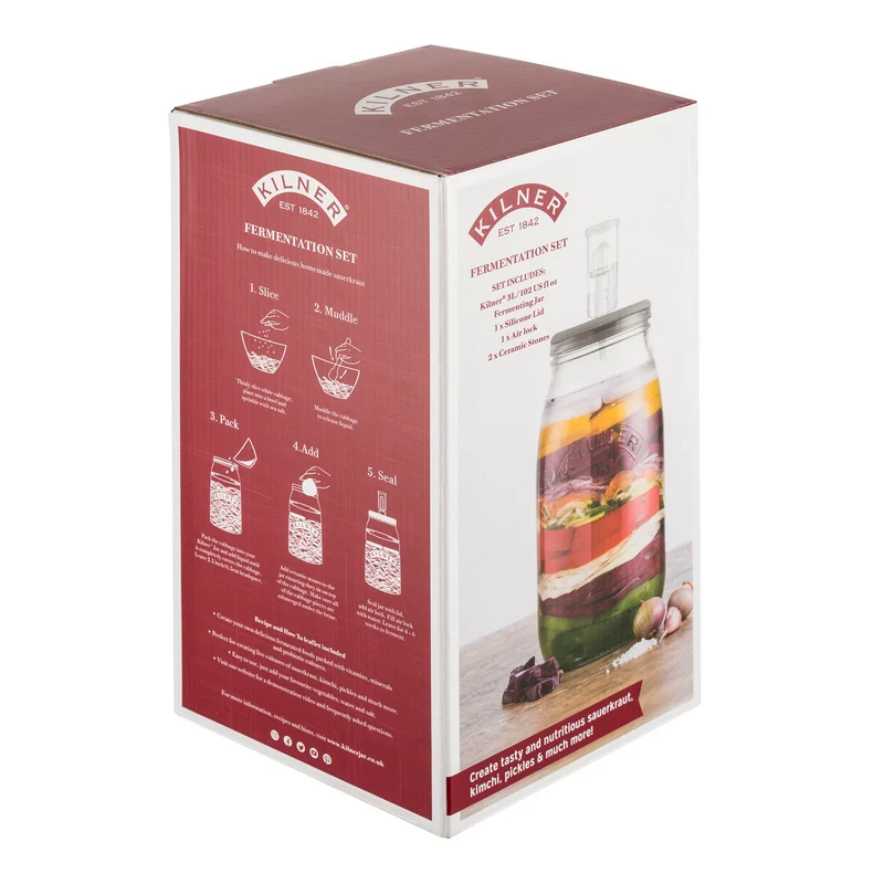 KILNER Fermentier-Set, groß, 3 Liter