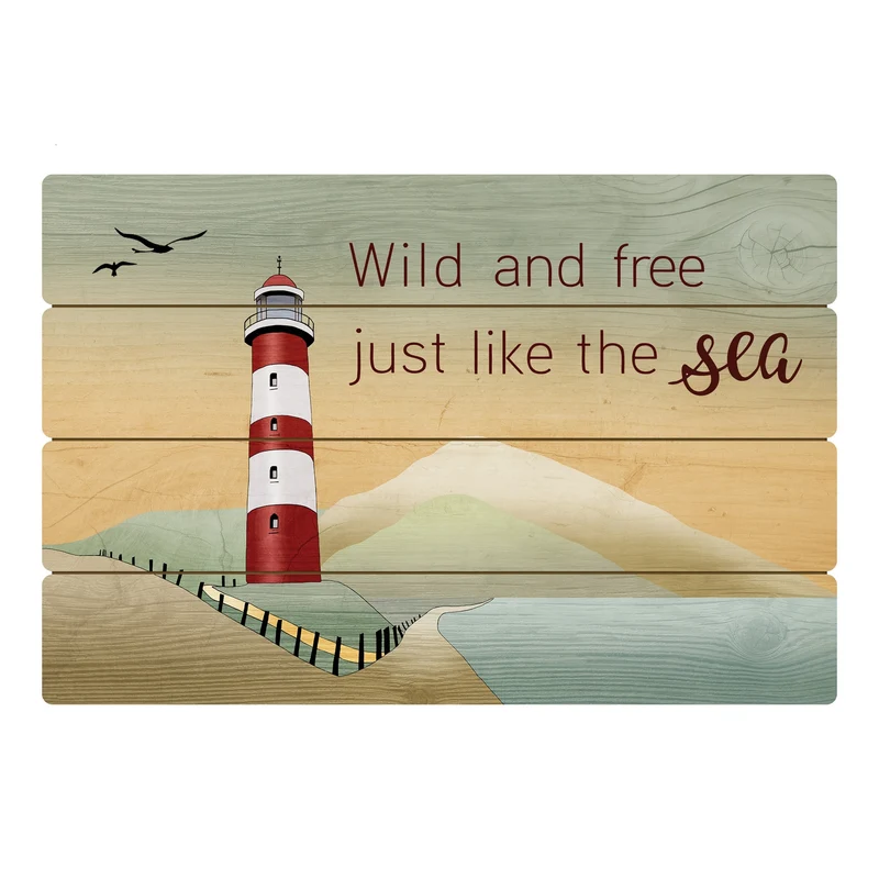 Goebel Lighthouse / Wild and free Wandbild