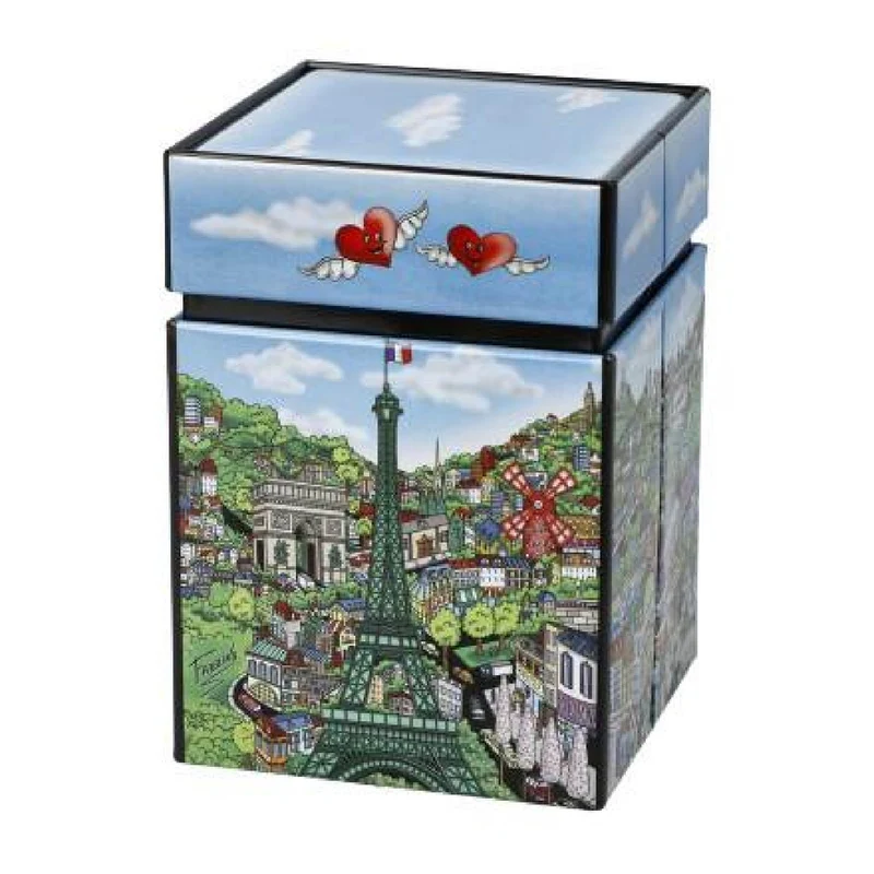 Goebel Fazzino Come visit me in Paris Teedose
