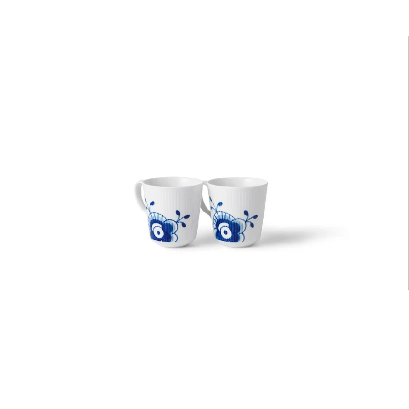 Royal Copenhagen Blue Fluted Mega Becher 28cl 2 Stück