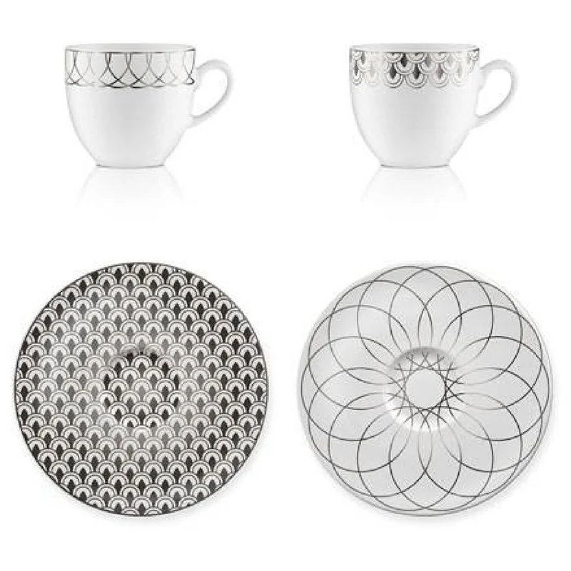 Goebel First.Platin Espressotassen Set
