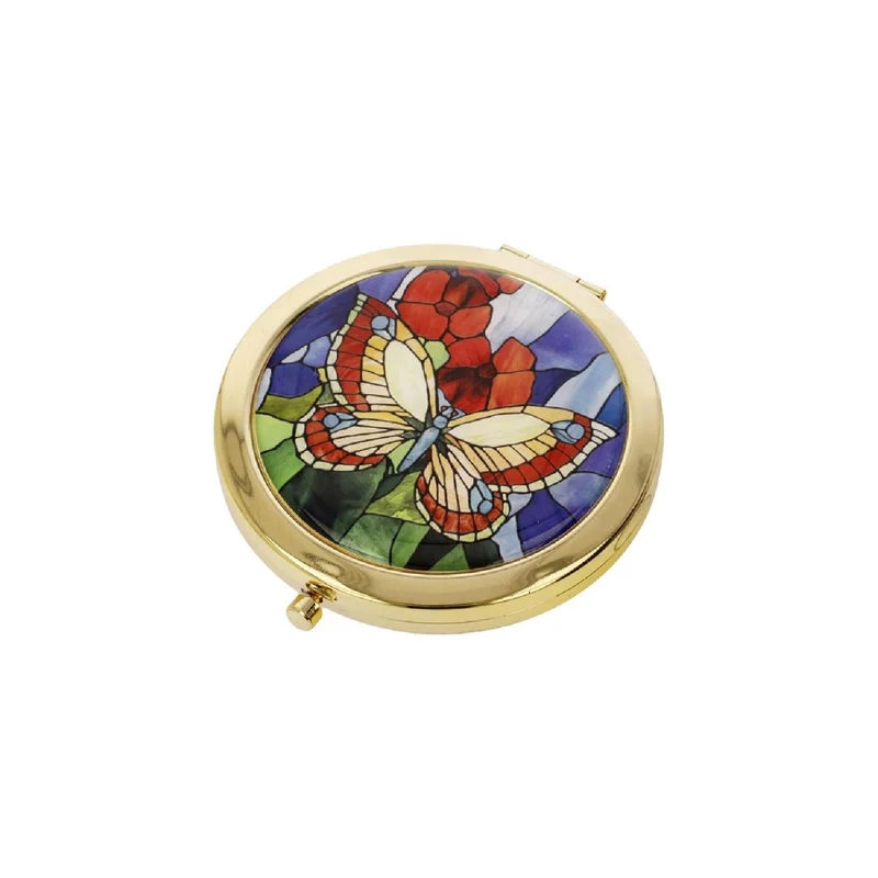 Goebel Louis Comfort Tiffany - Schmetterlinge - Taschenspiegel