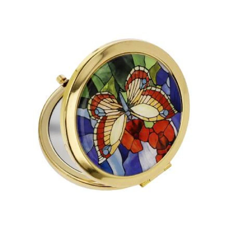 Goebel Louis Comfort Tiffany - Schmetterlinge - Taschenspiegel